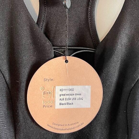 Keepsake the Label Great Escape Dress || SZ 2 || Black - Picture 6 of 7